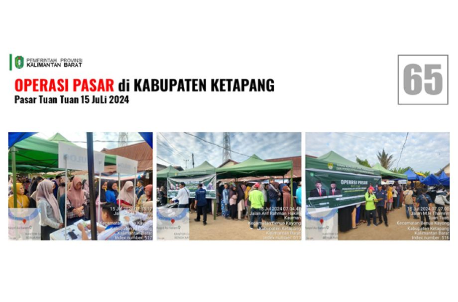 OPERASI PASAR DI KETAPANG DALAM PENGENDALIAN INFLASI DAERAH BAHAN POKOK